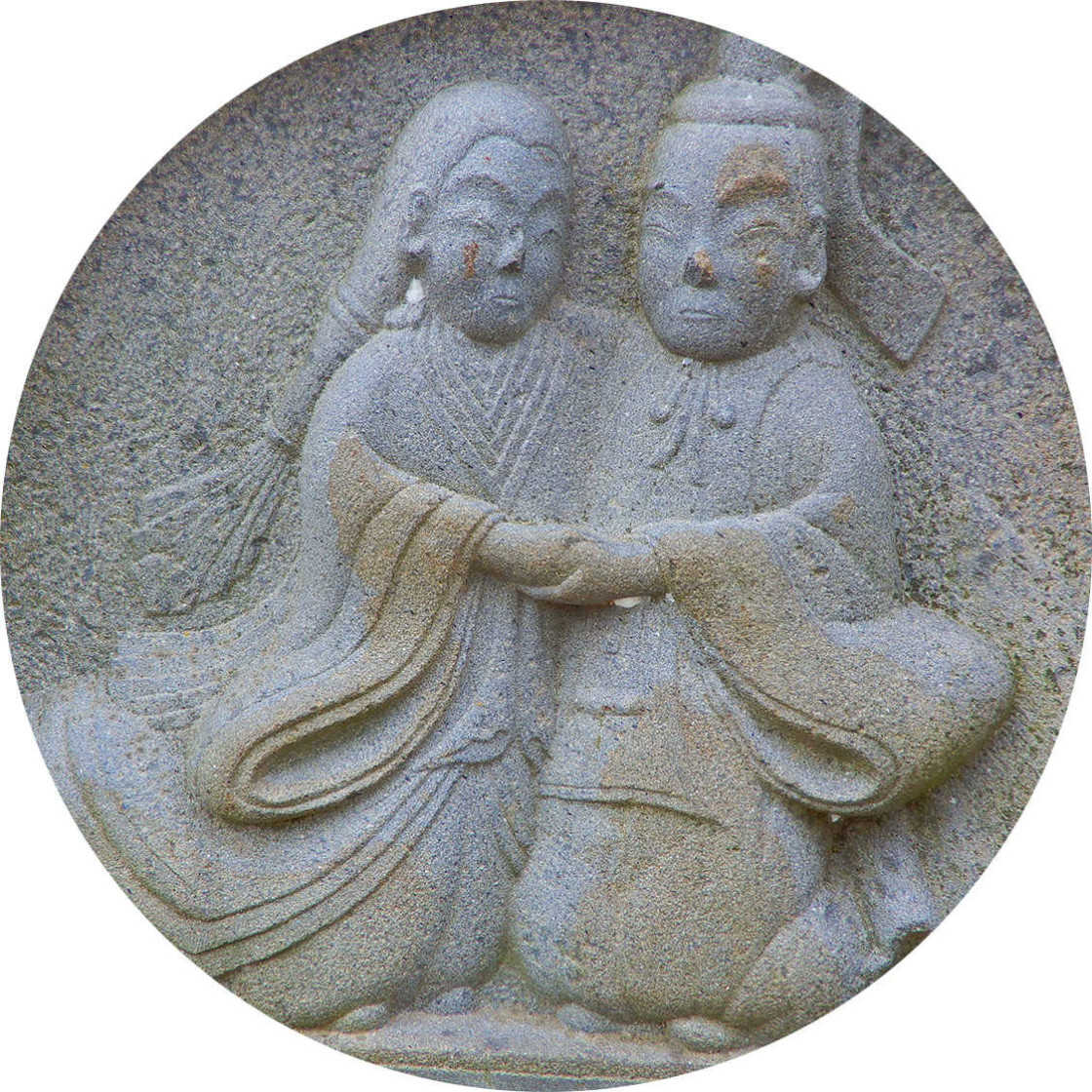山形村道祖神_十二単衣