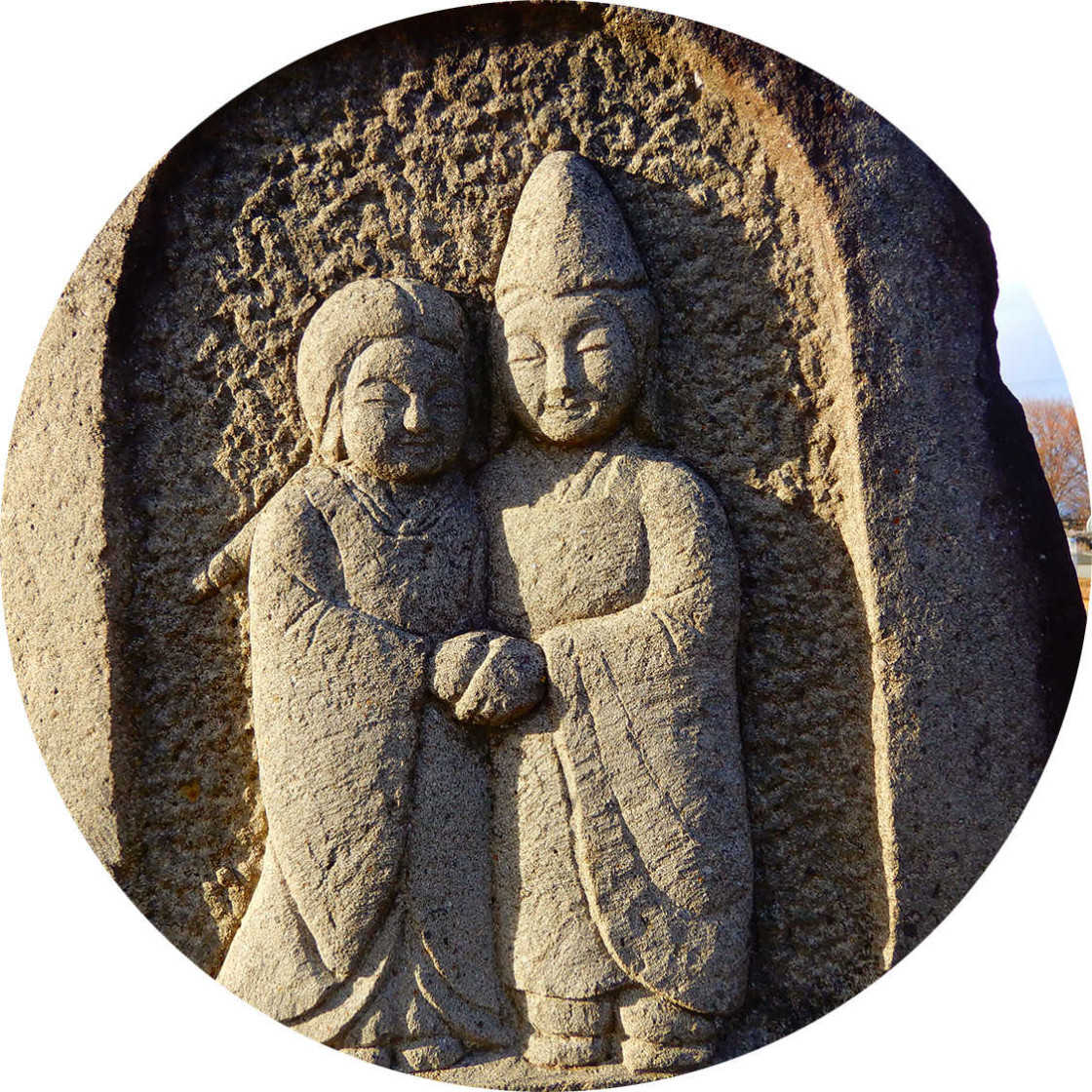 山形村道祖神_水色山路