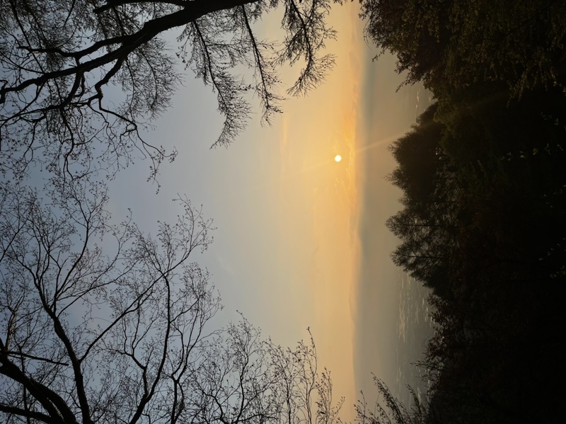 GW中に清水高原からみえた朝日