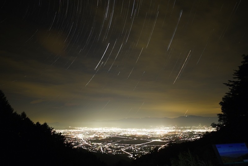 清水高原から見える夜景