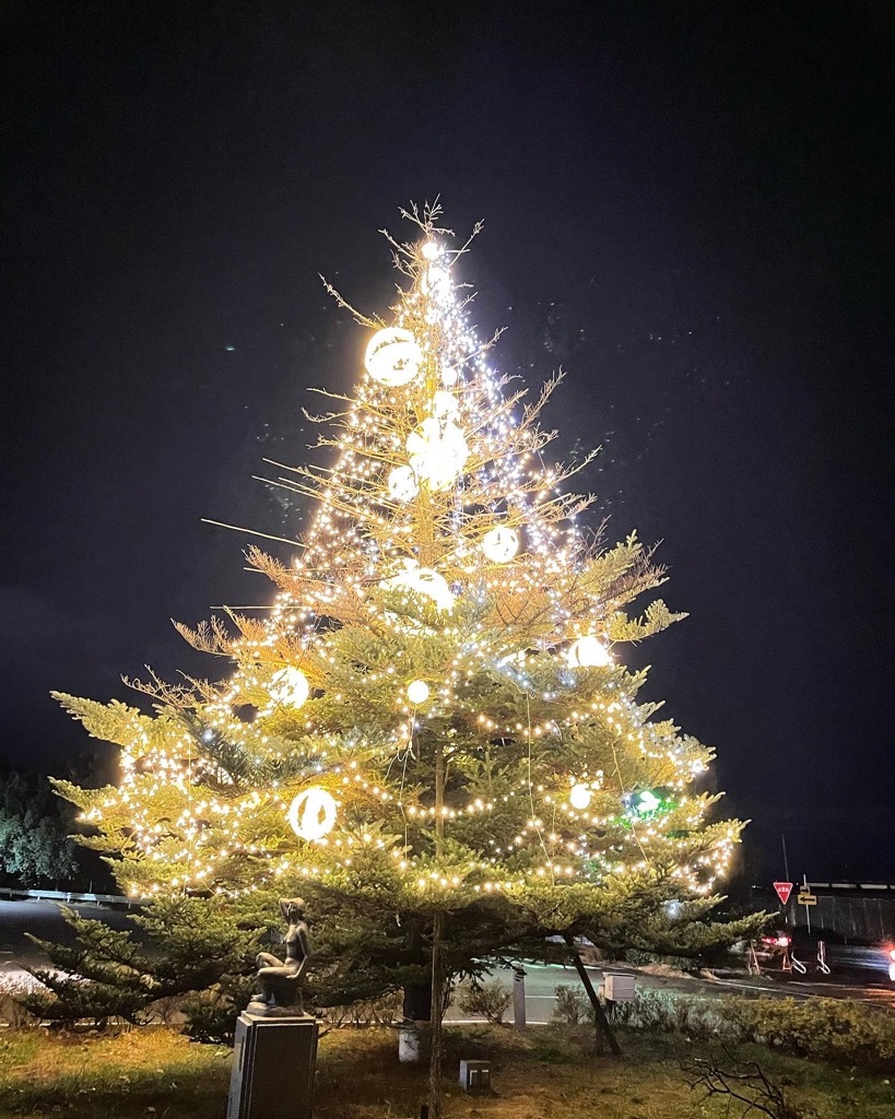 アイシティ21のクリスマスツリー - 長野県山形村