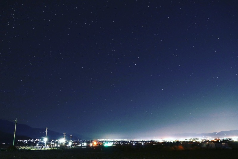 横出ヶ崎から見える星空